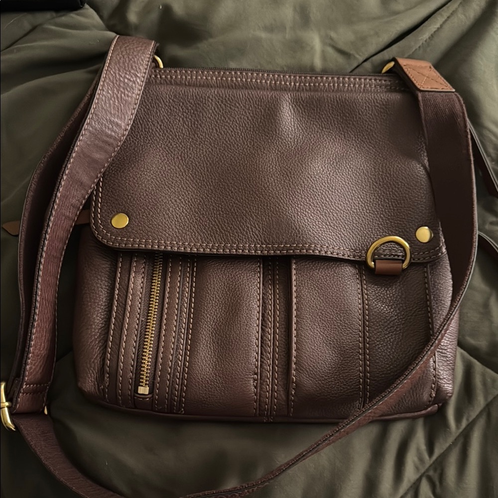 Fossil Brown Shoulder Bag